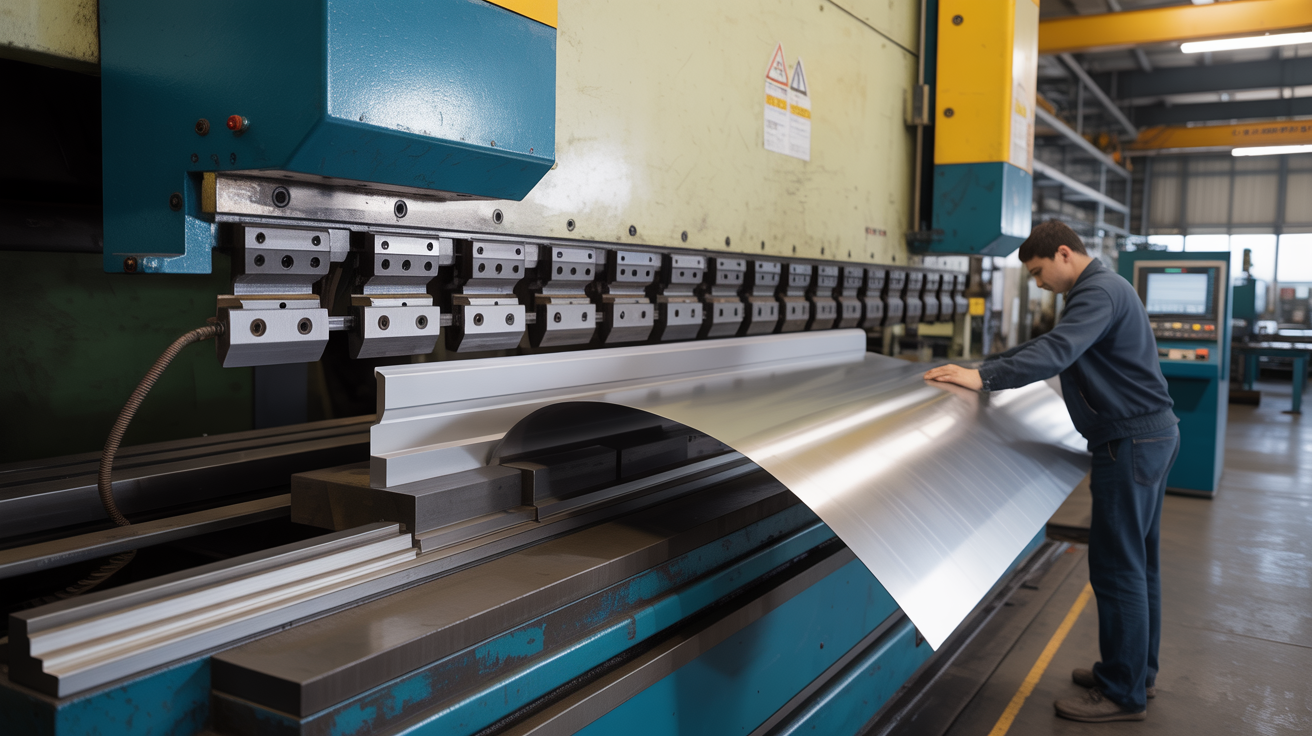 Sheet metal fabrication with press brake machine
