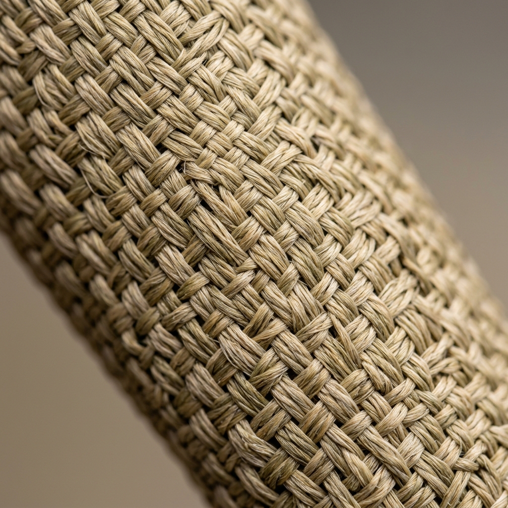 Close-up of high-strength woven hurricane protection fabric
