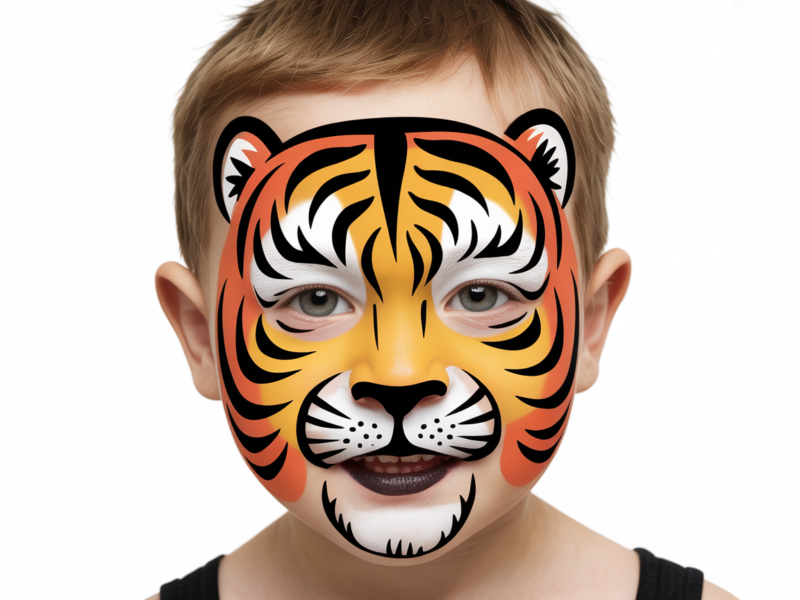 Face paint tiger
