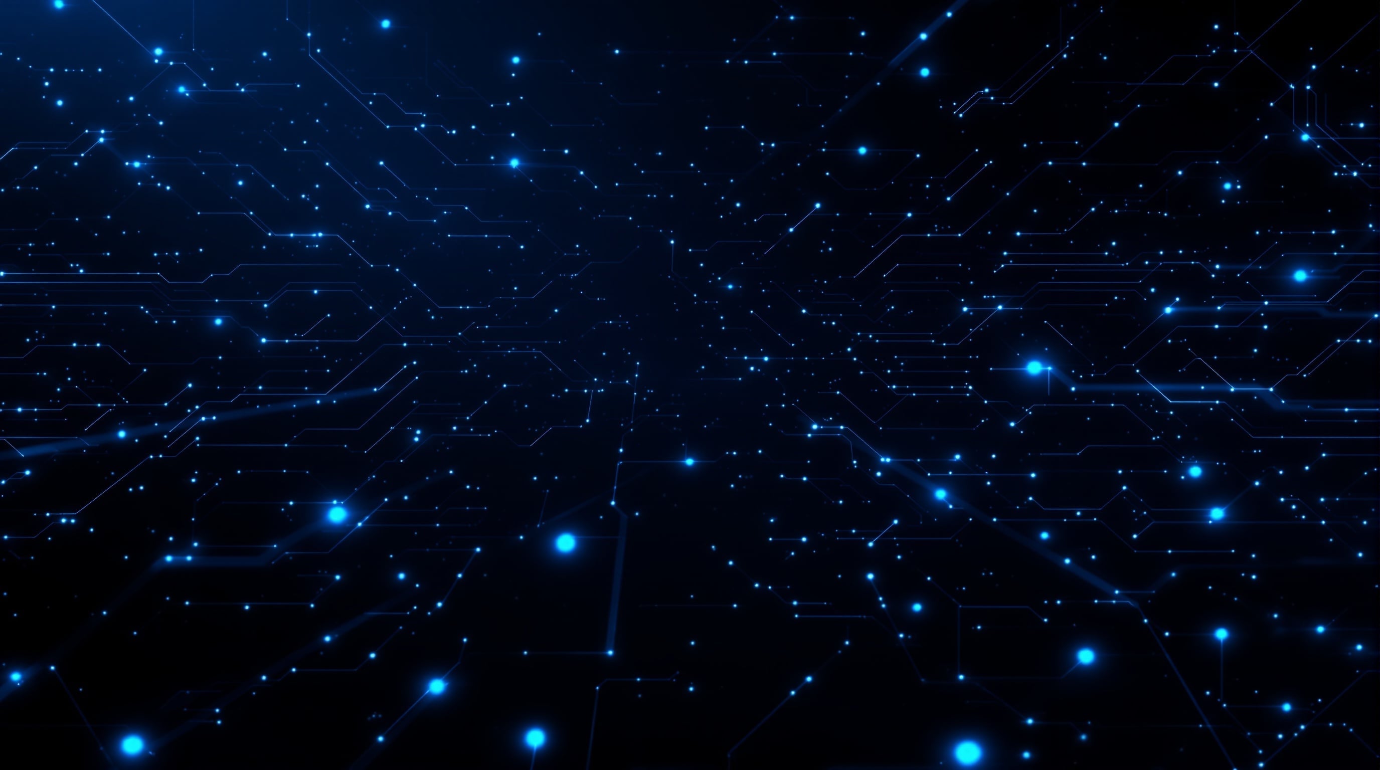 Fundo tecnológico com rede digital azul