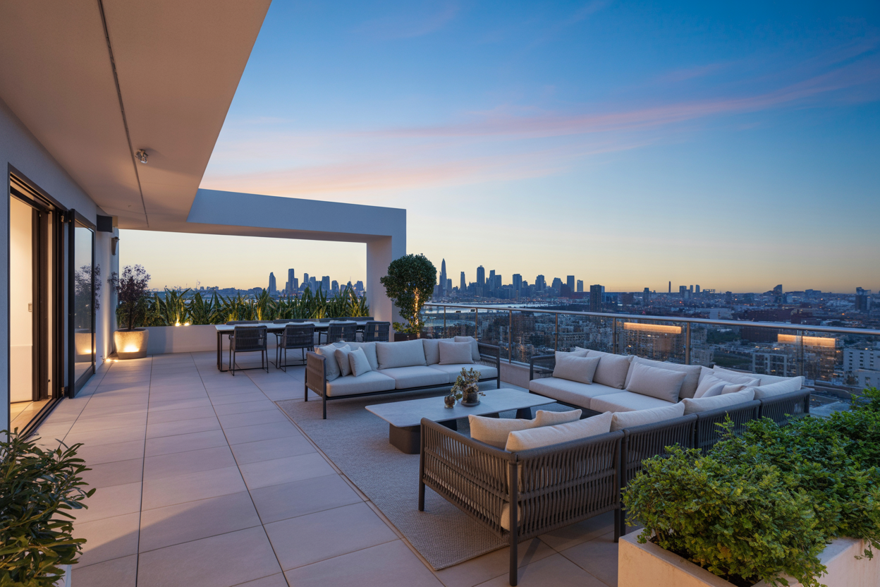 Penthouse with Skyline Views