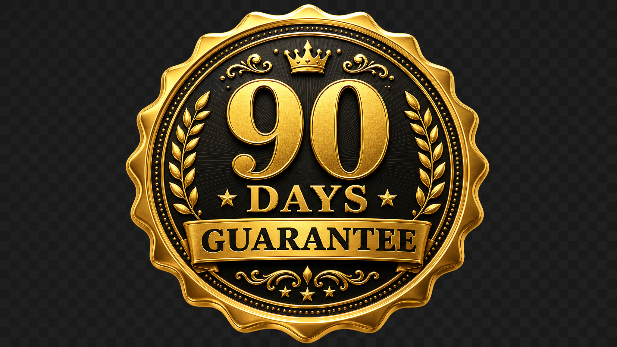 Selo de garantia de 90 dias
