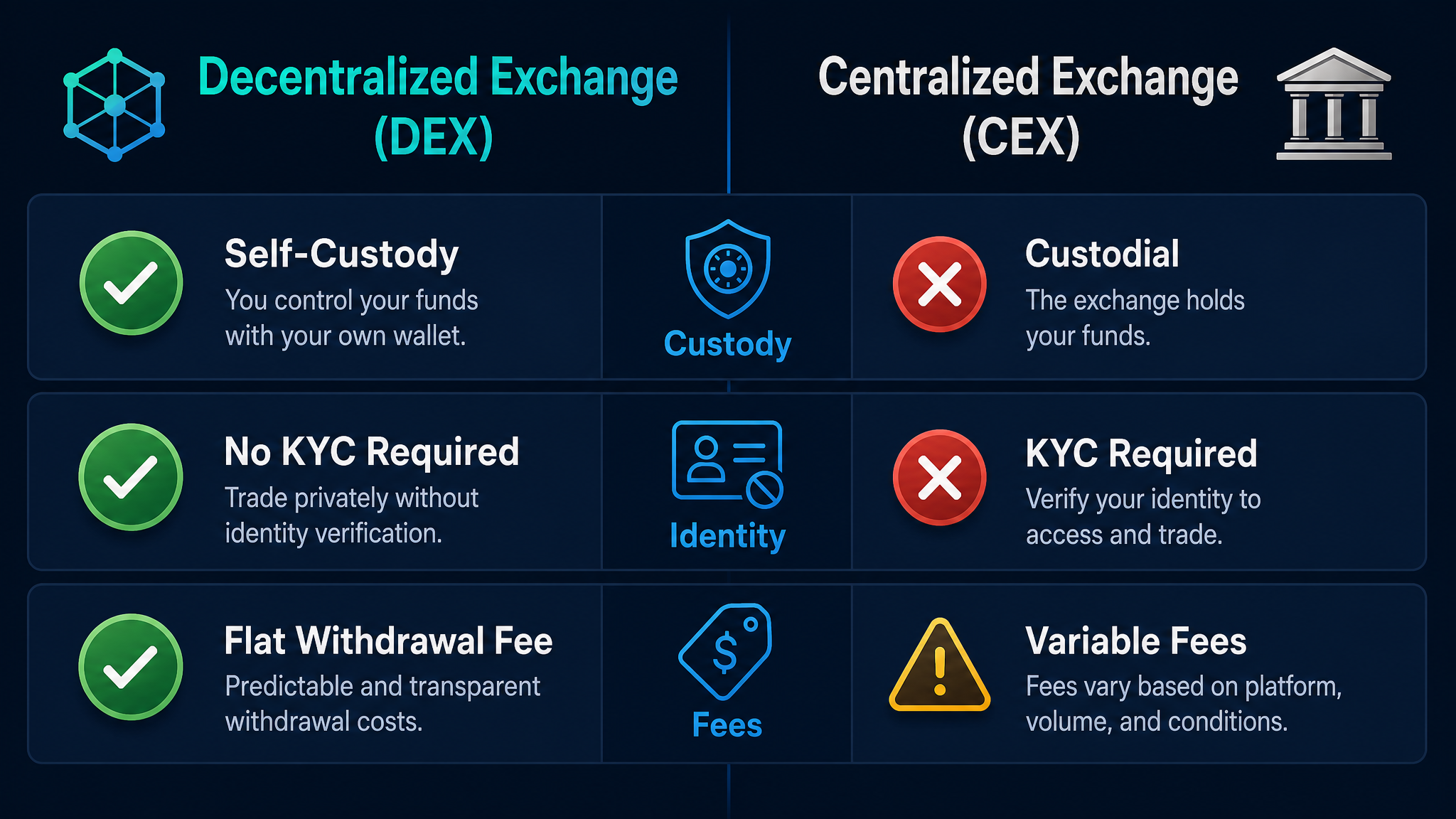 How to use Hyperliquid comparison with centralized exchanges fees custody and features 2026