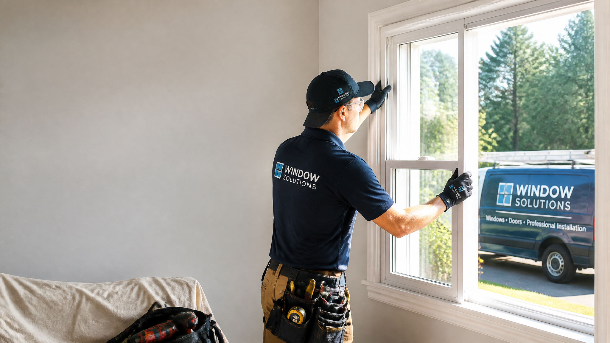 Window Replacement professionals on the job in Chicago, IL