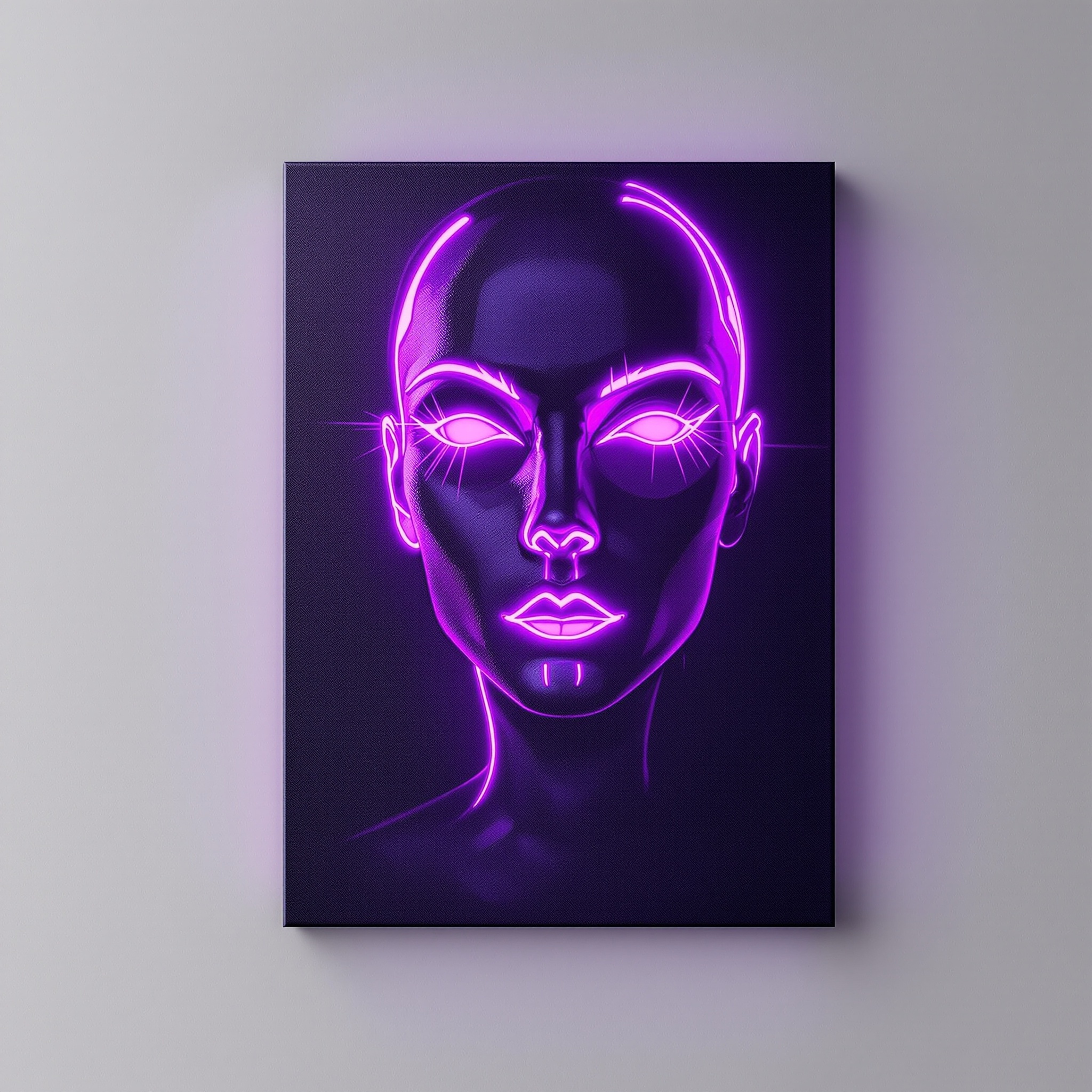 Neon Portrait Print