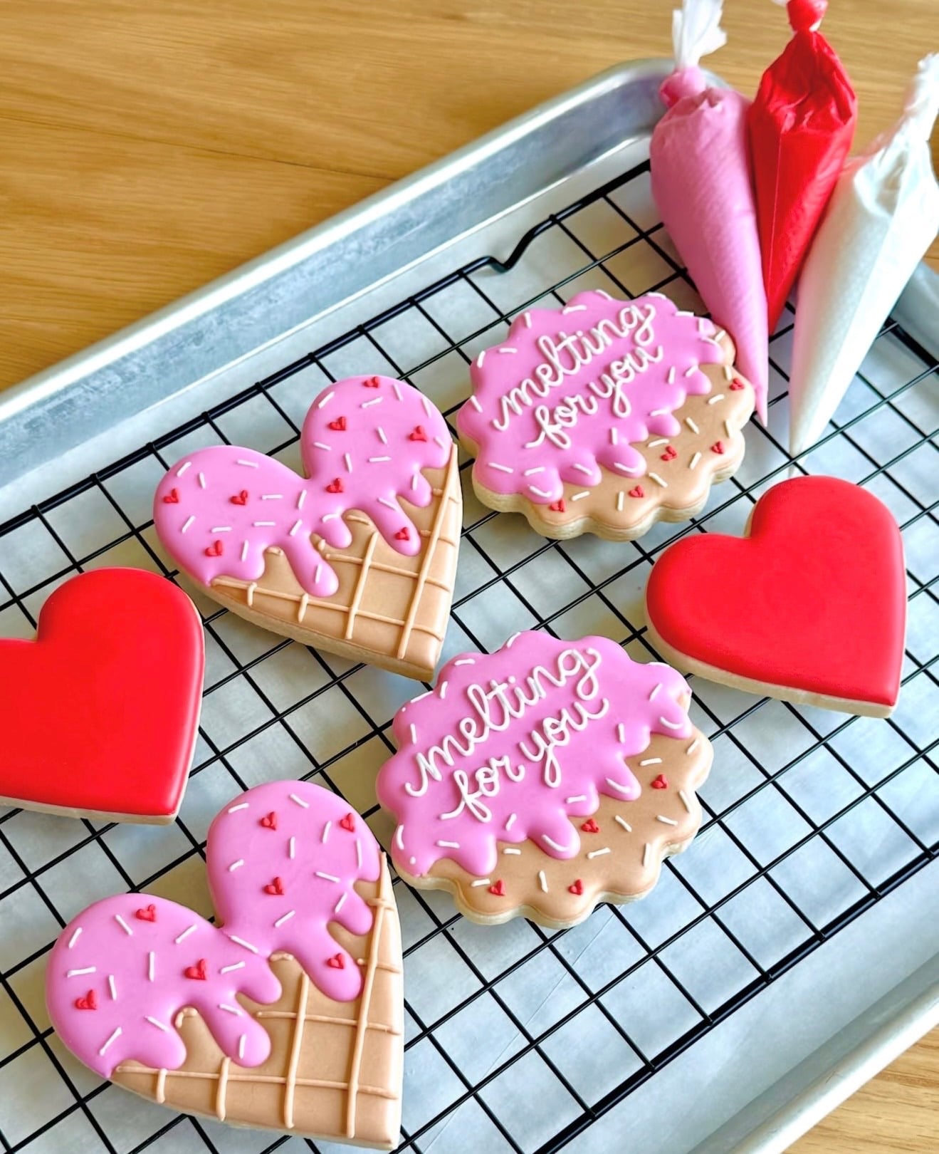 Valentines melting for you cookies