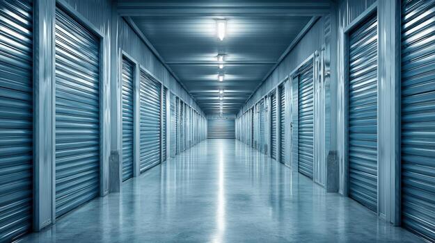 Modern storage facility interior