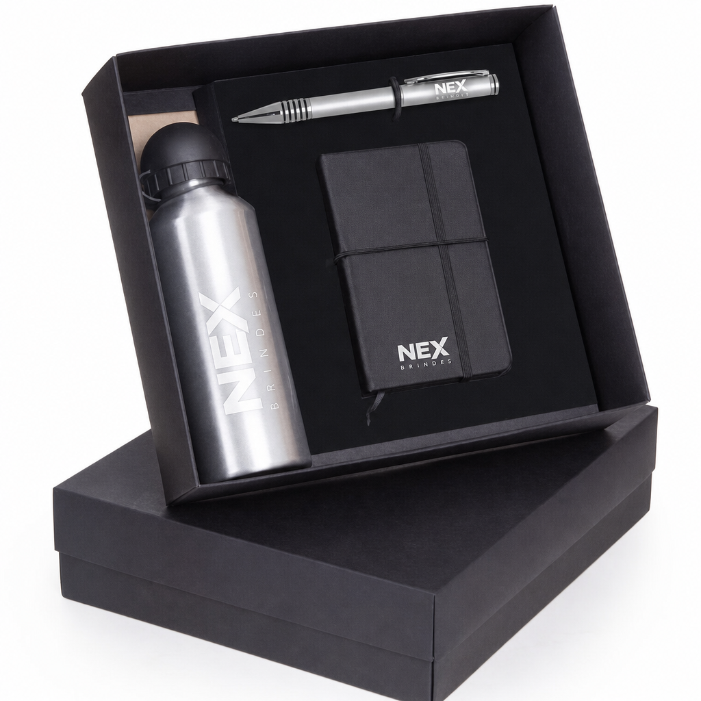 Kit Evento Premium Nex Brindes - kit de evento premium personalizado