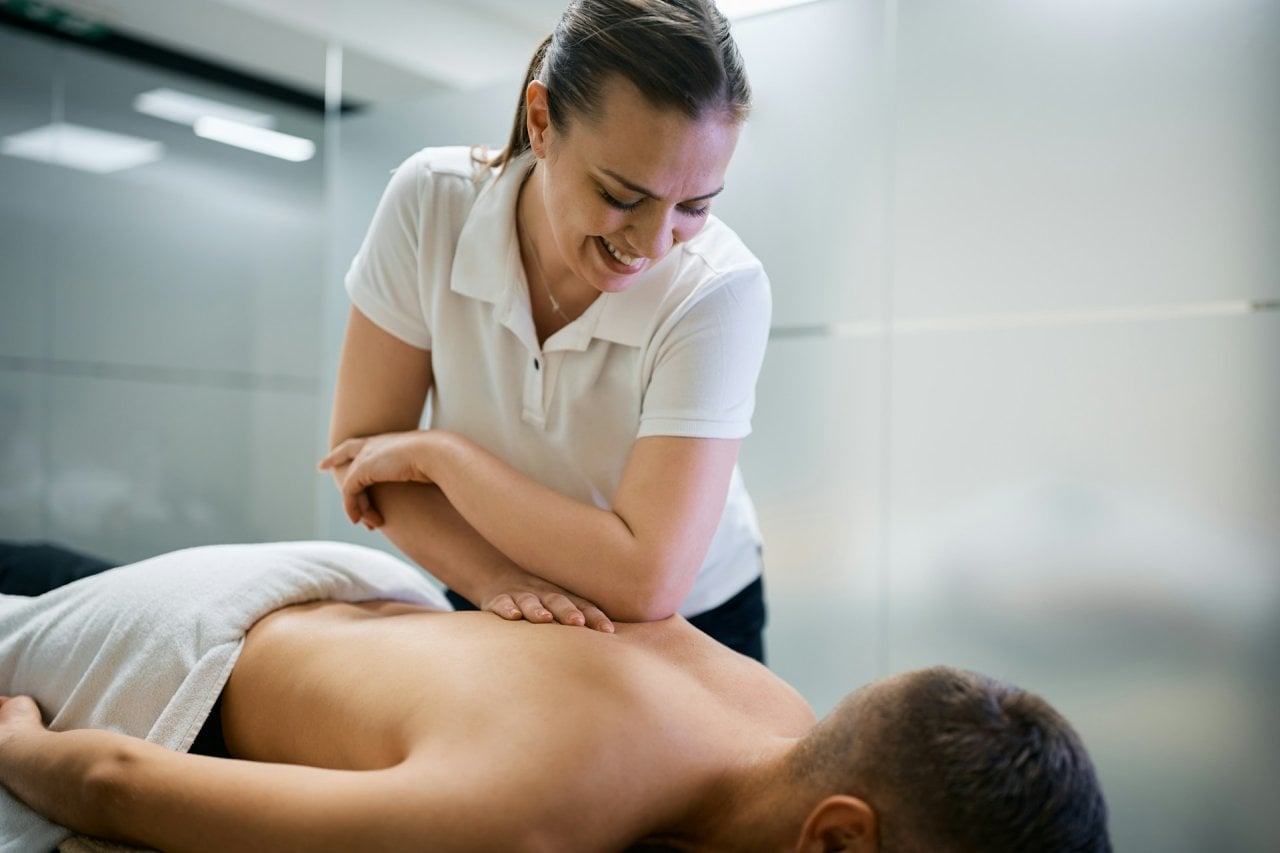 Sports massage therapy session in Alcester, Warwickshire