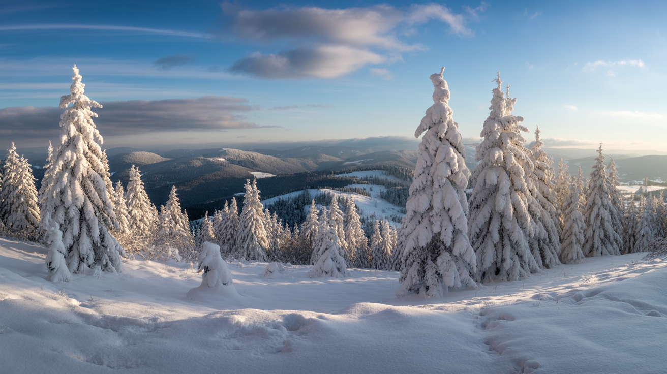 Beskidy zimą - czyste powietrze i słońce