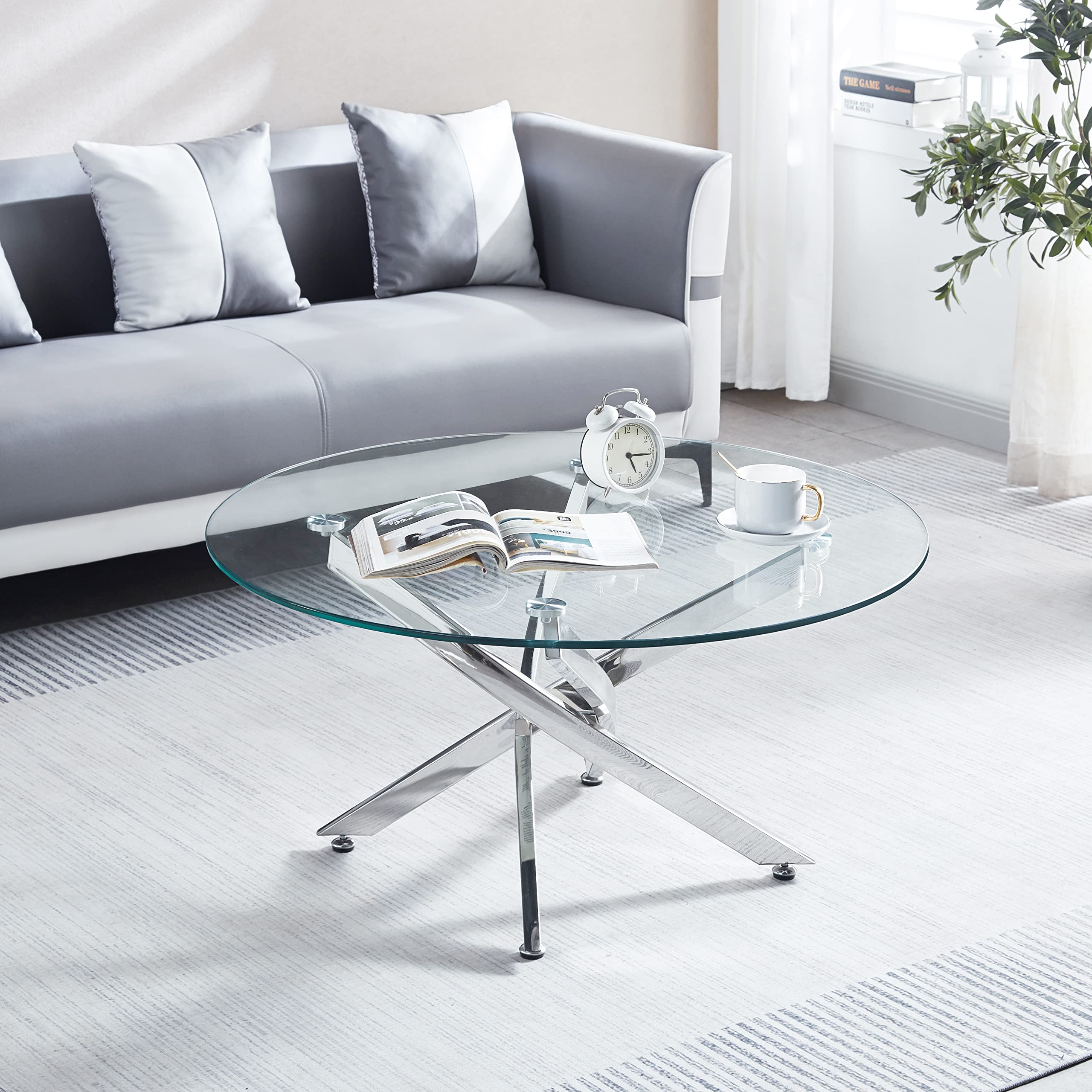 Reception Coffee Table Glass