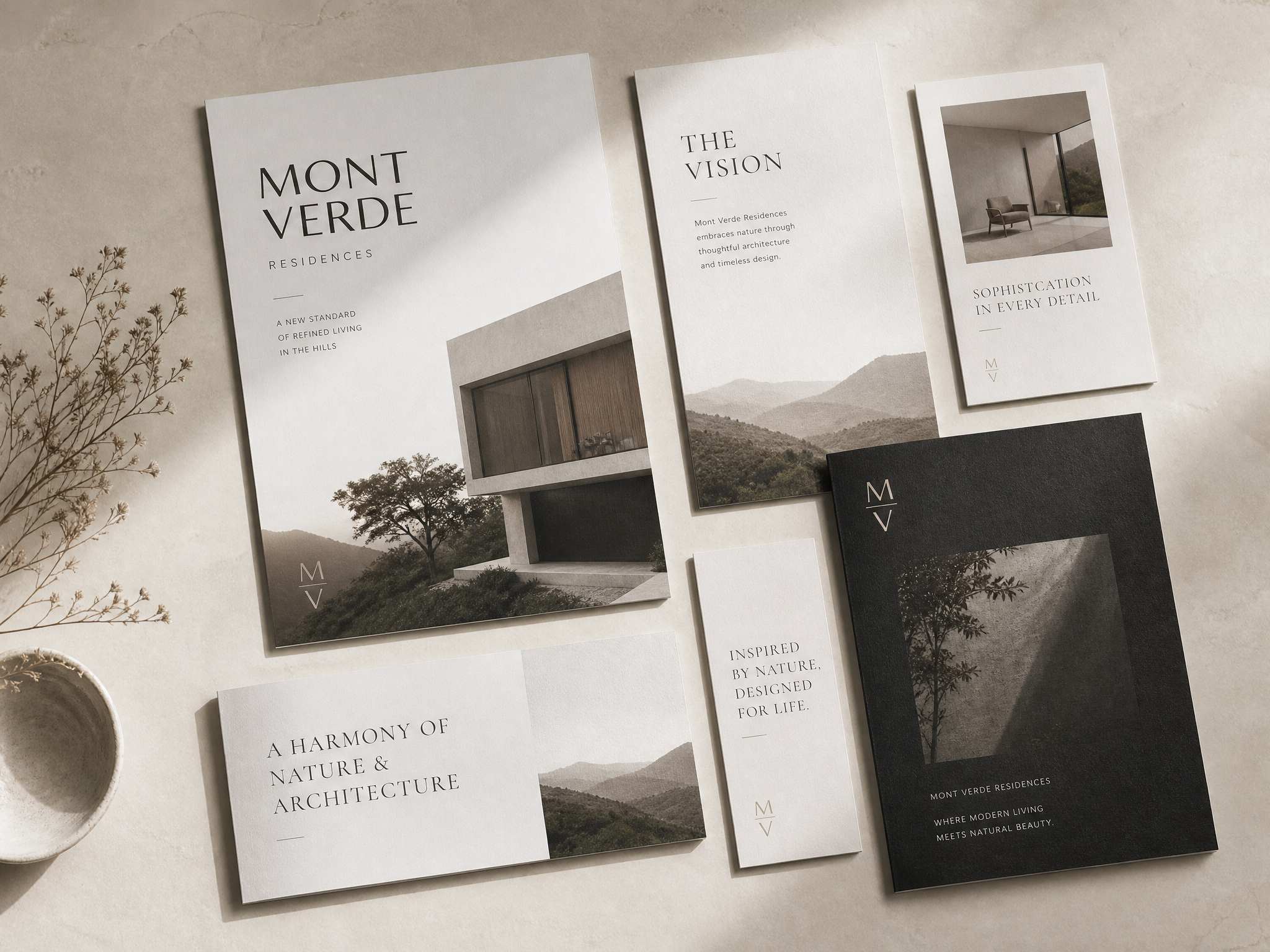 Brochure & PLV — Agence immobilière