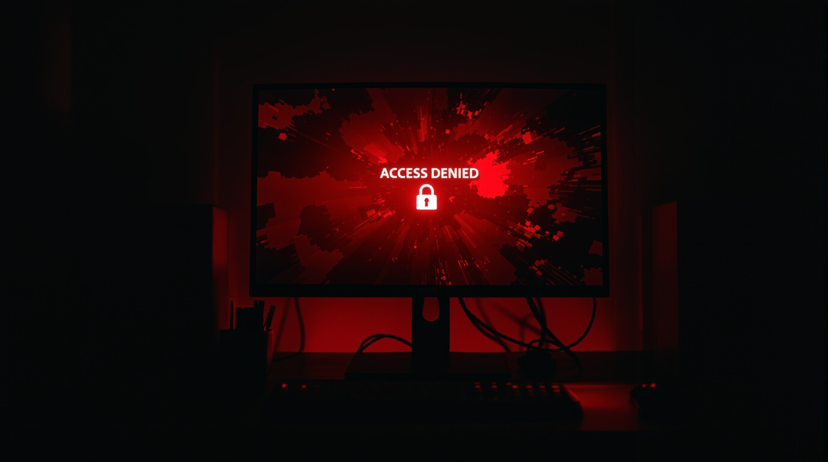 Account ban warning screen