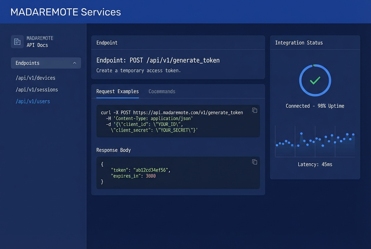 API Integration service visualization