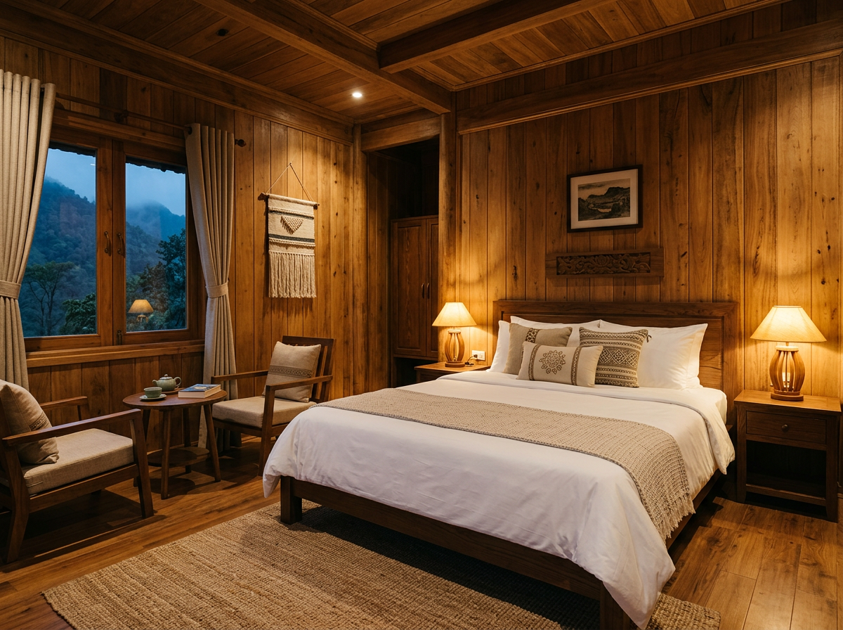 Phòng VIP ốp gỗ thơm (1 đôi)