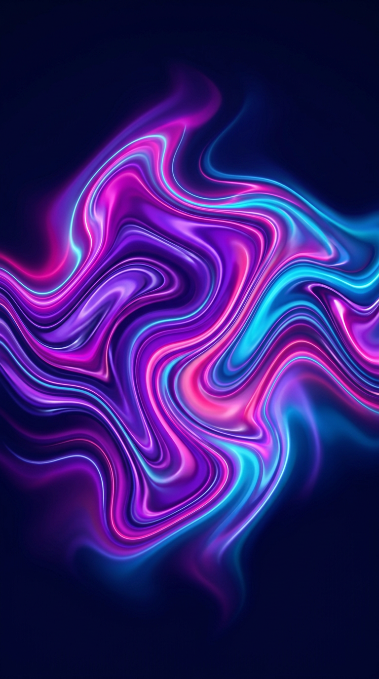 Abstract liquid waves music video example