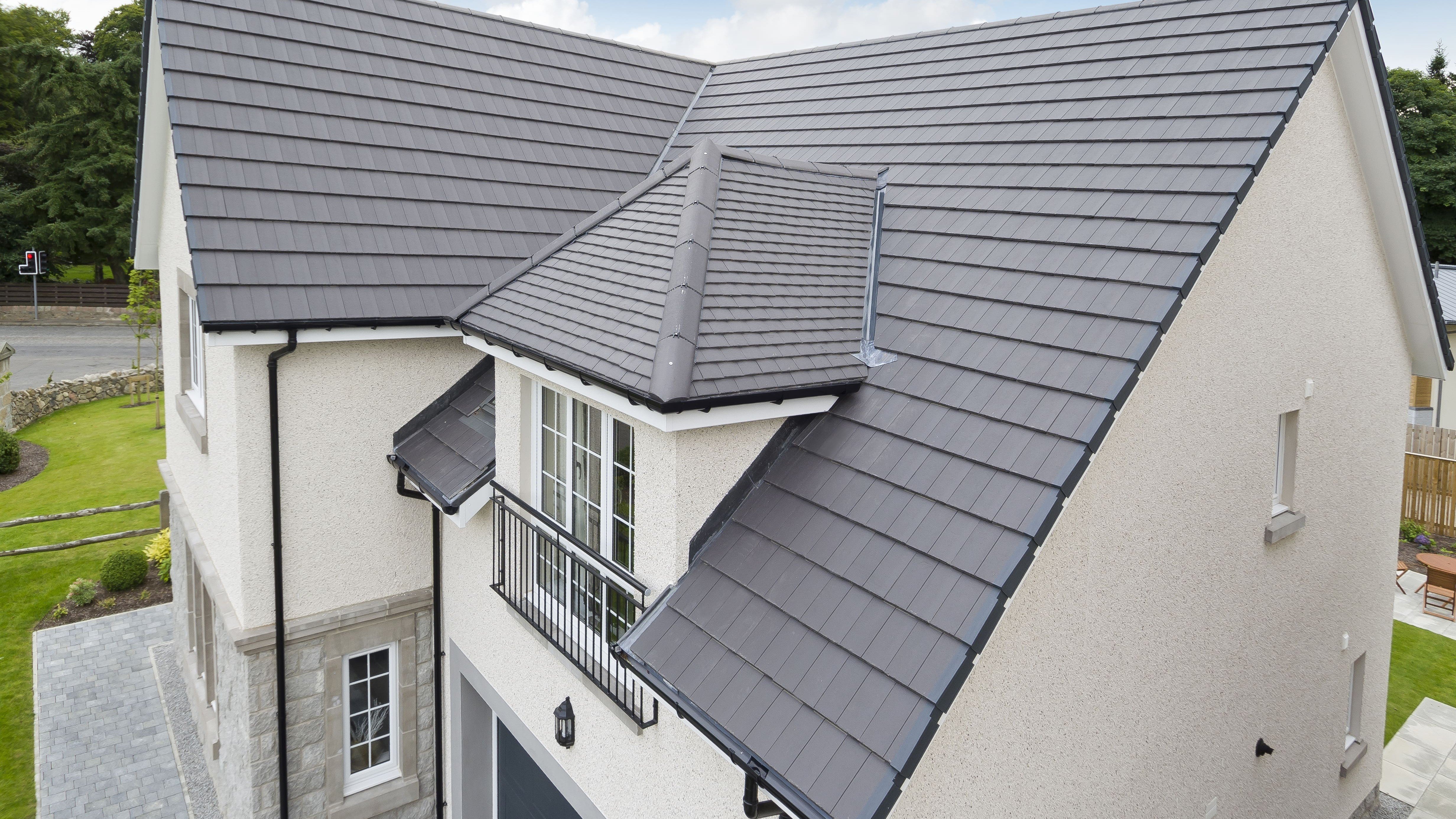New roof tiles on a UK residential house