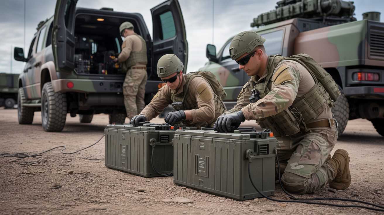 Military battery systems in field deployment