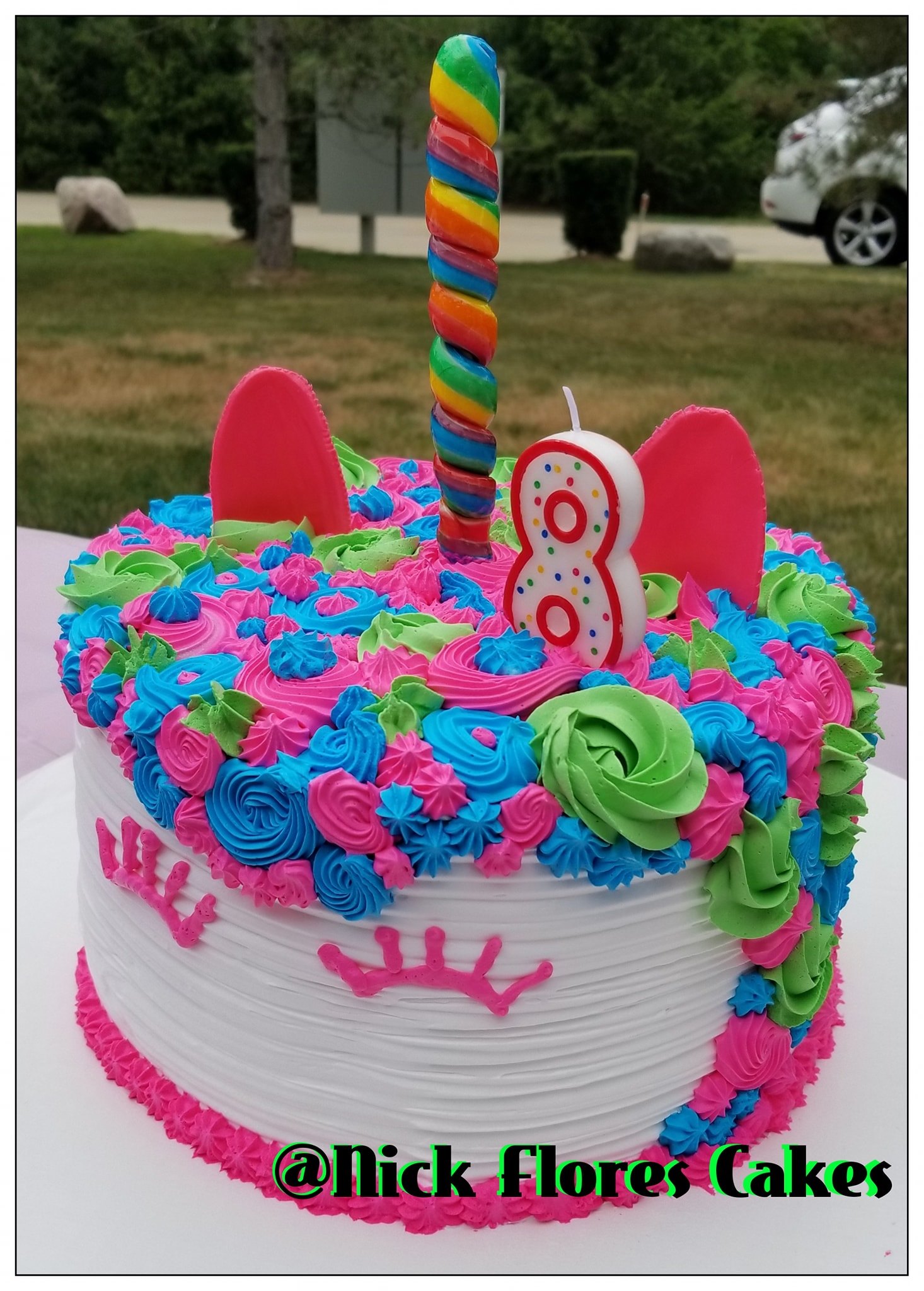 Unicorn Themed Birthday Cake