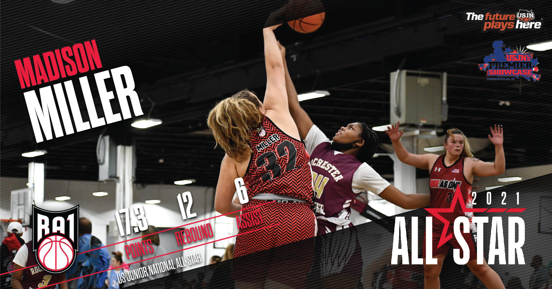 Madison Miller - Full Athletic Scholarship - The Basketball Factory Alumni