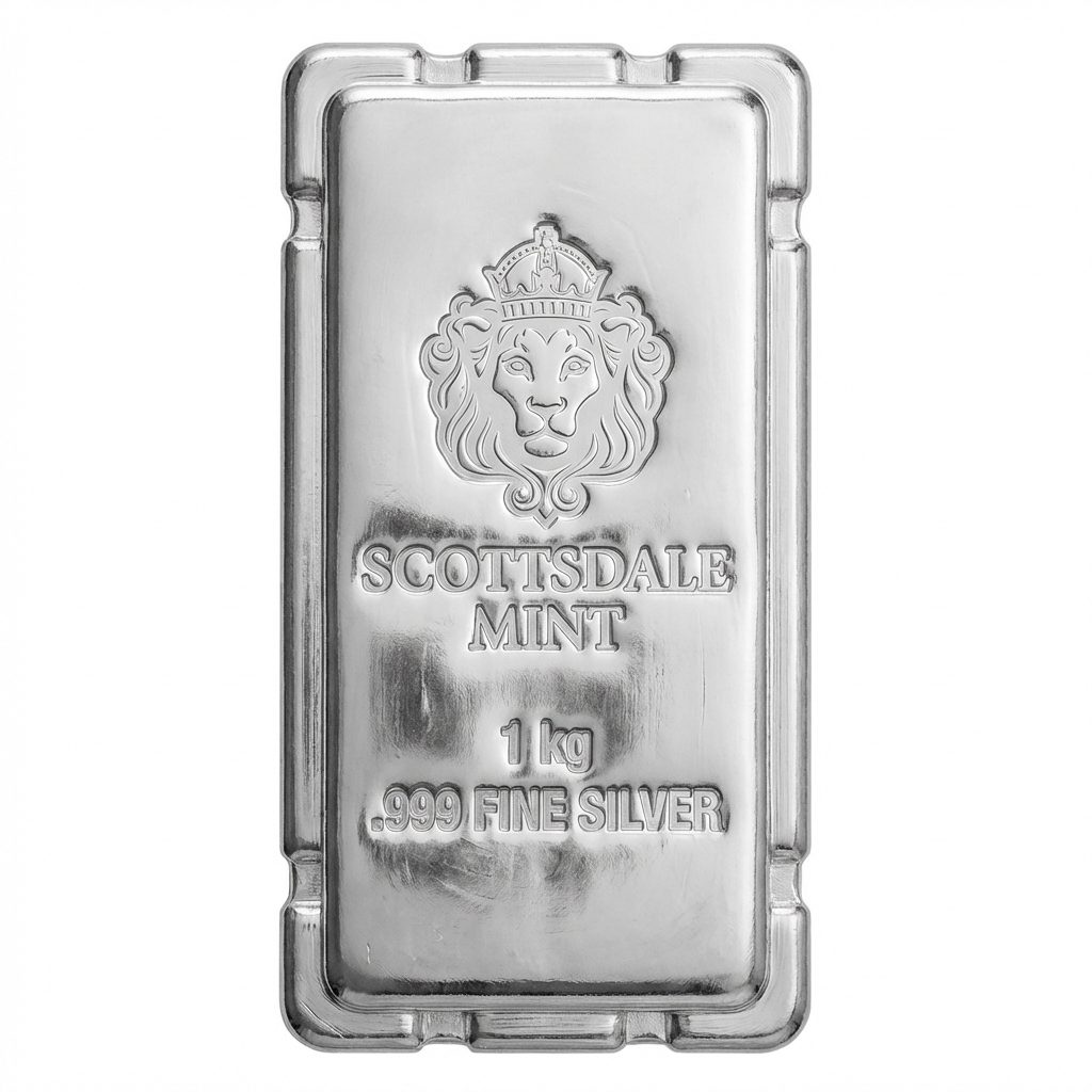 Scottsdale Mint 1kg Stacker Silver Bar