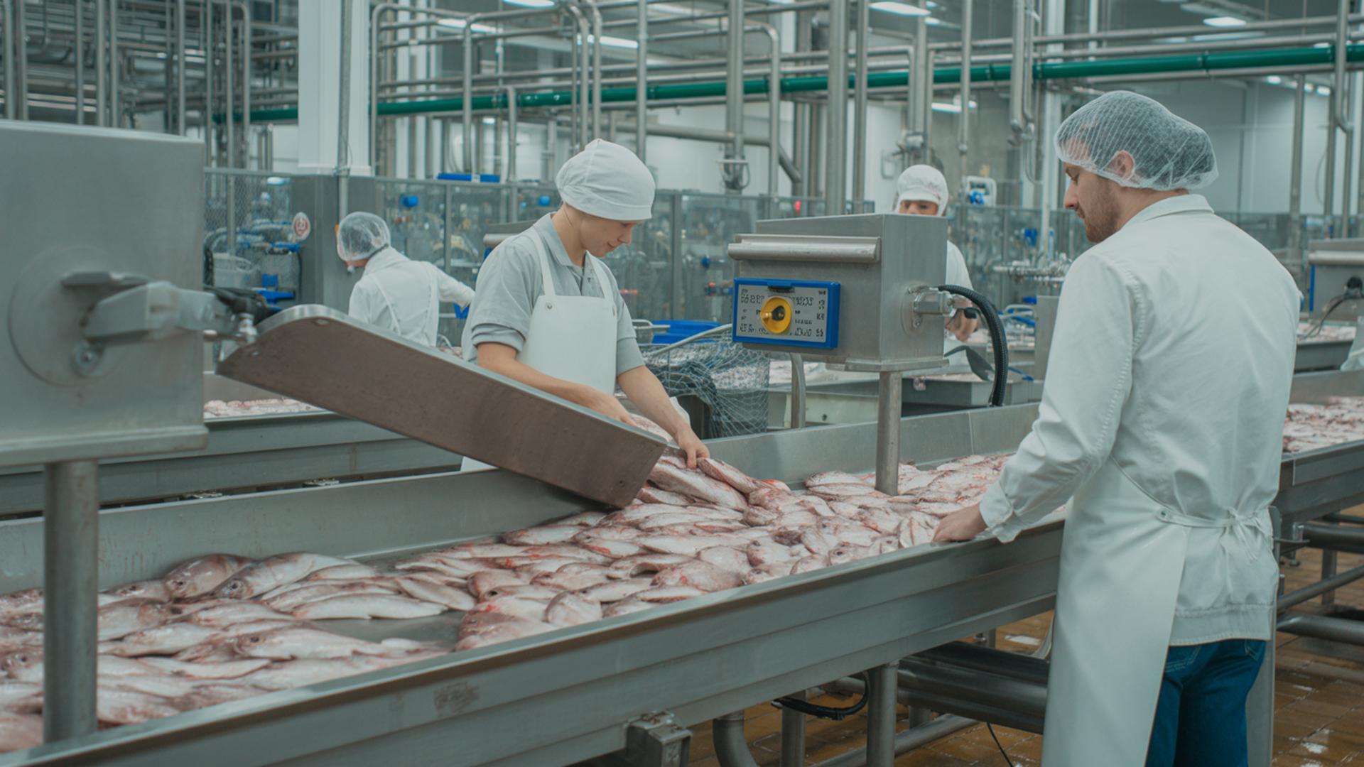 Modern seafood processing facility in Maritime Canada
