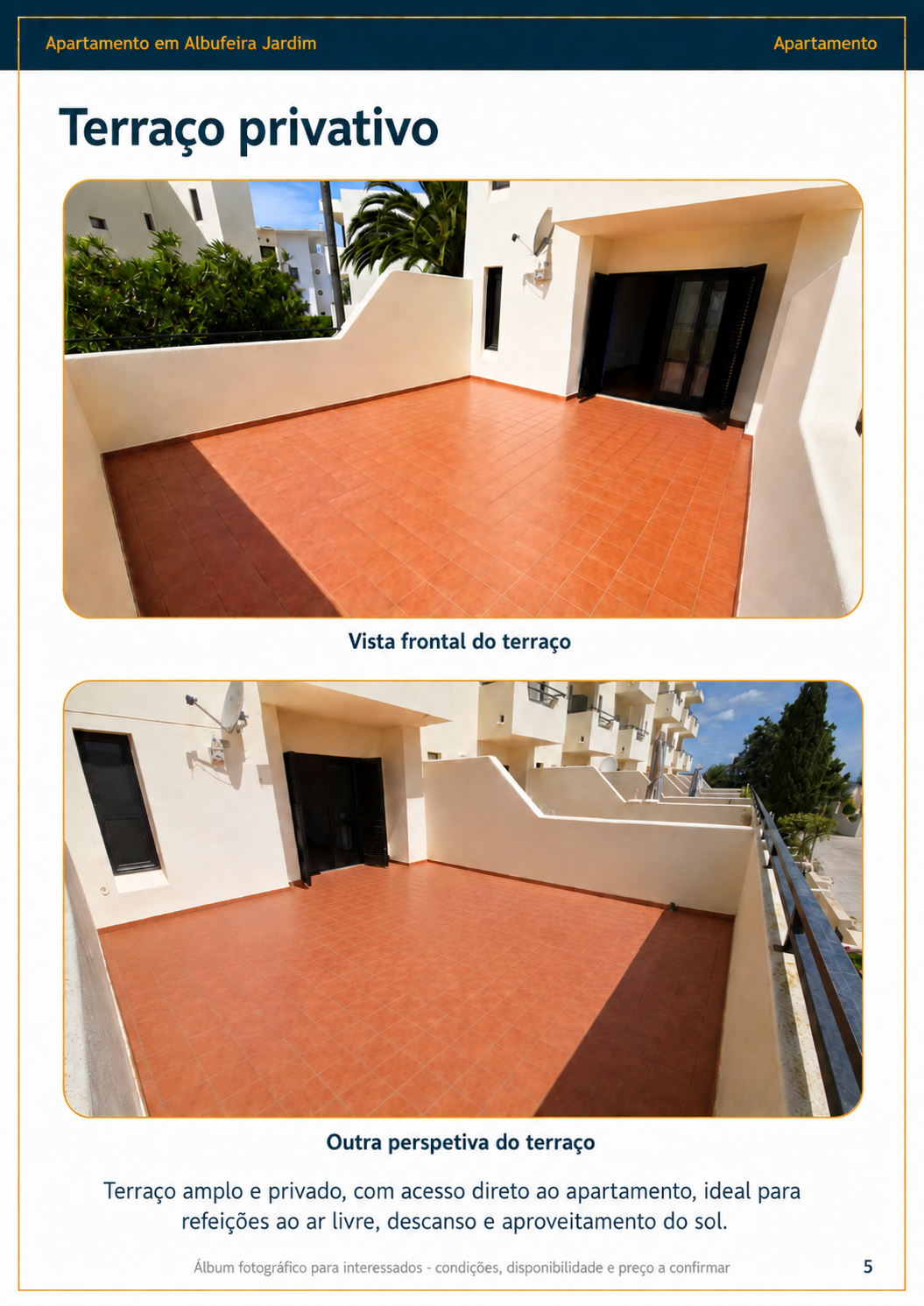 Terraço e envolvente