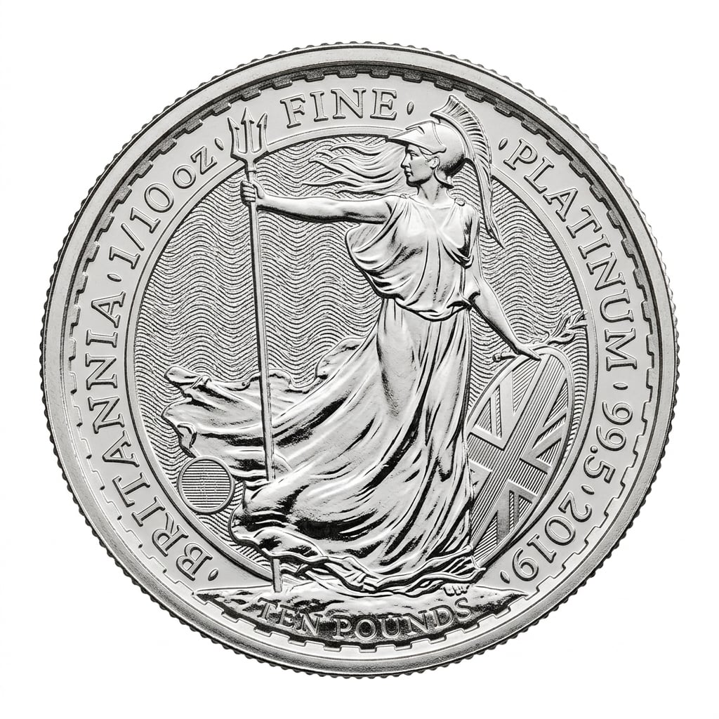 Royal Mint 1/10 oz Britannia 2019 Platinum Coin