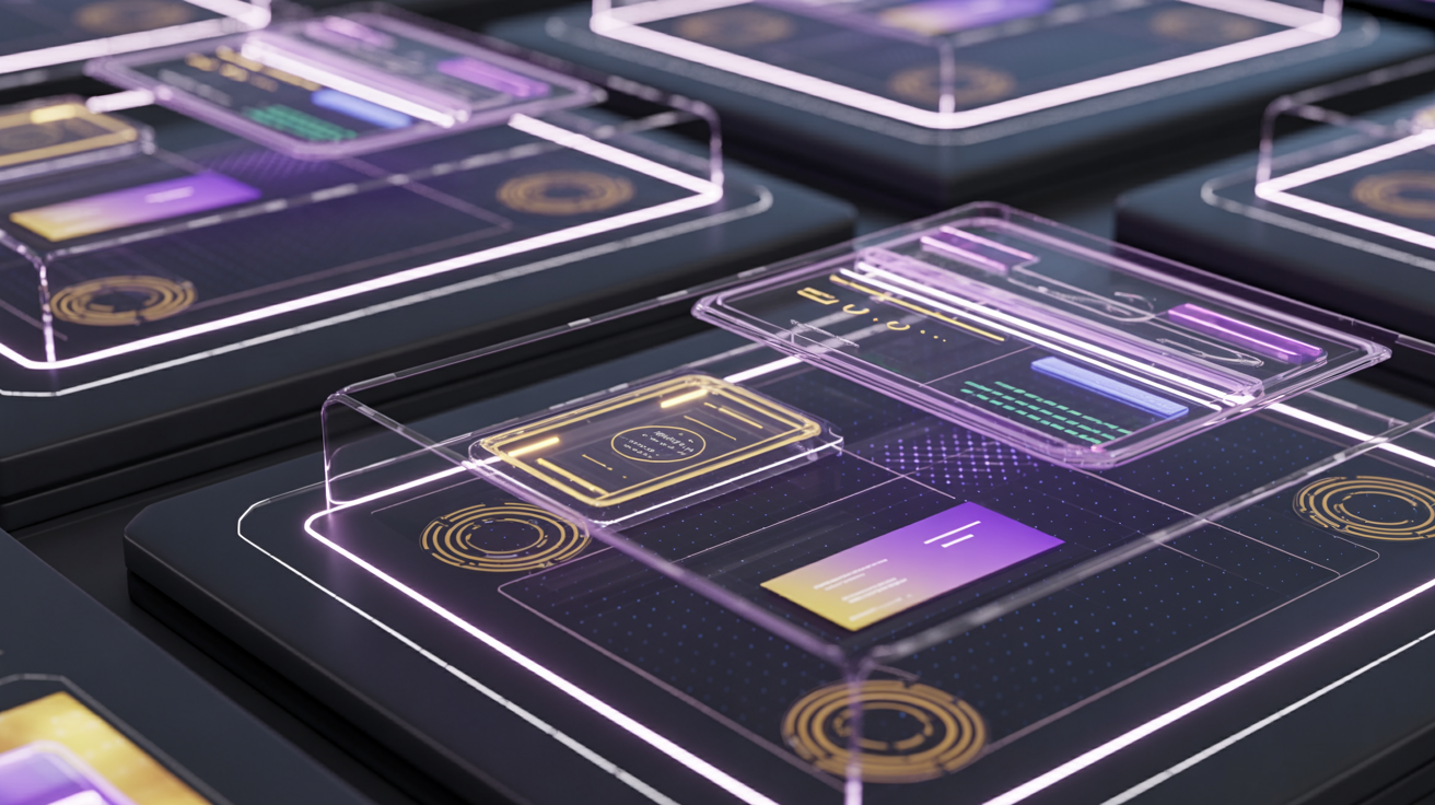 Futuristic holographic performance interface