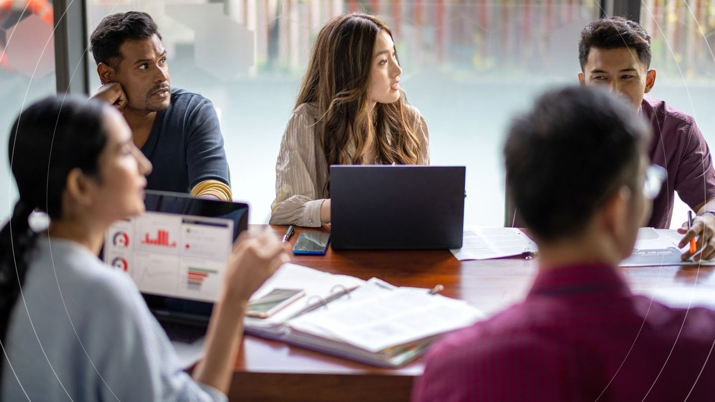 Professional business consultation meeting for clinic growth strategy