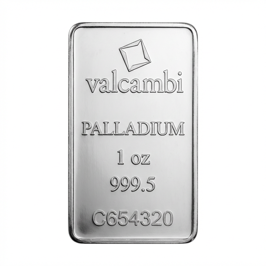 Valcambi 1 oz Palladium Bar