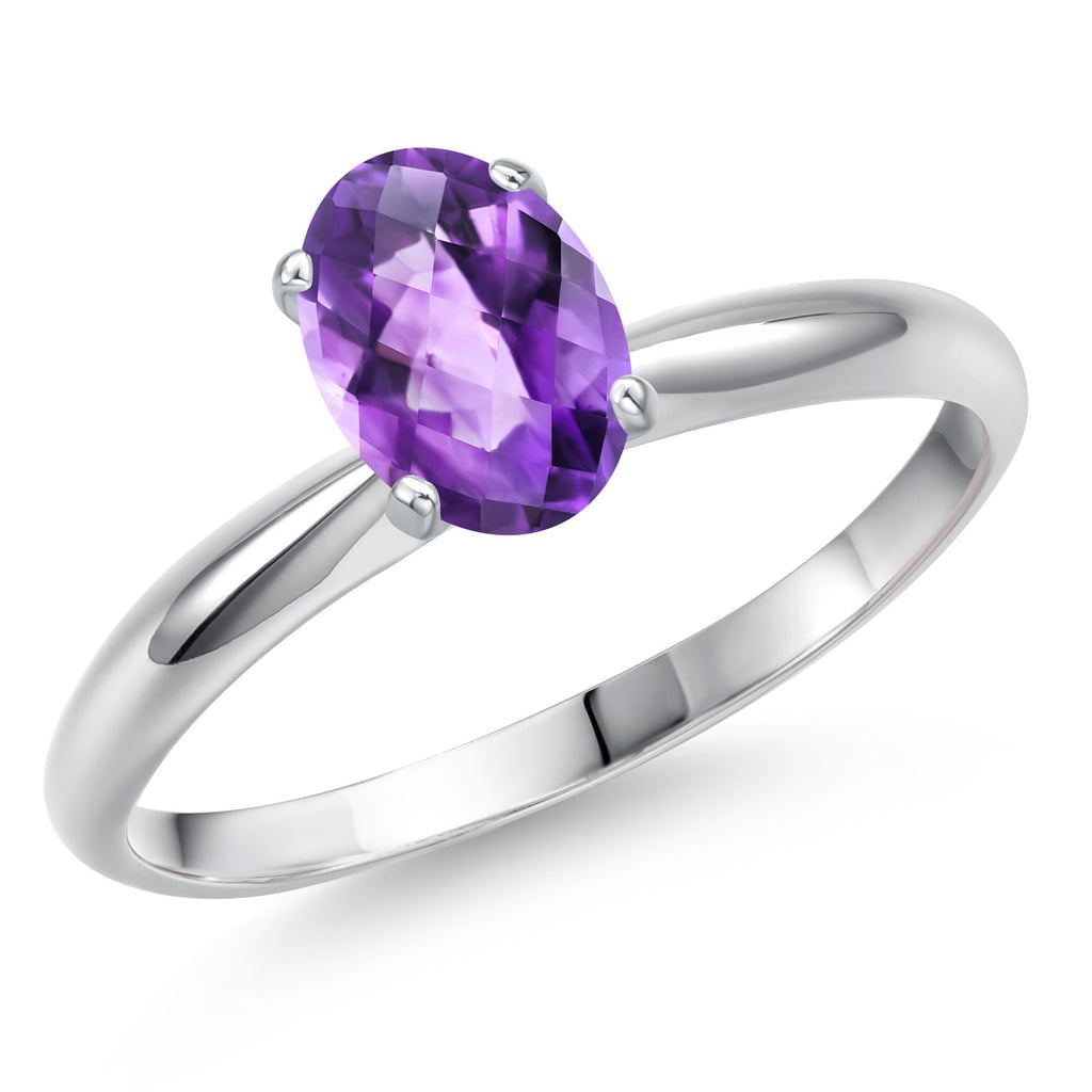Amethyst ring showcasing the stone's distinctive color and setting