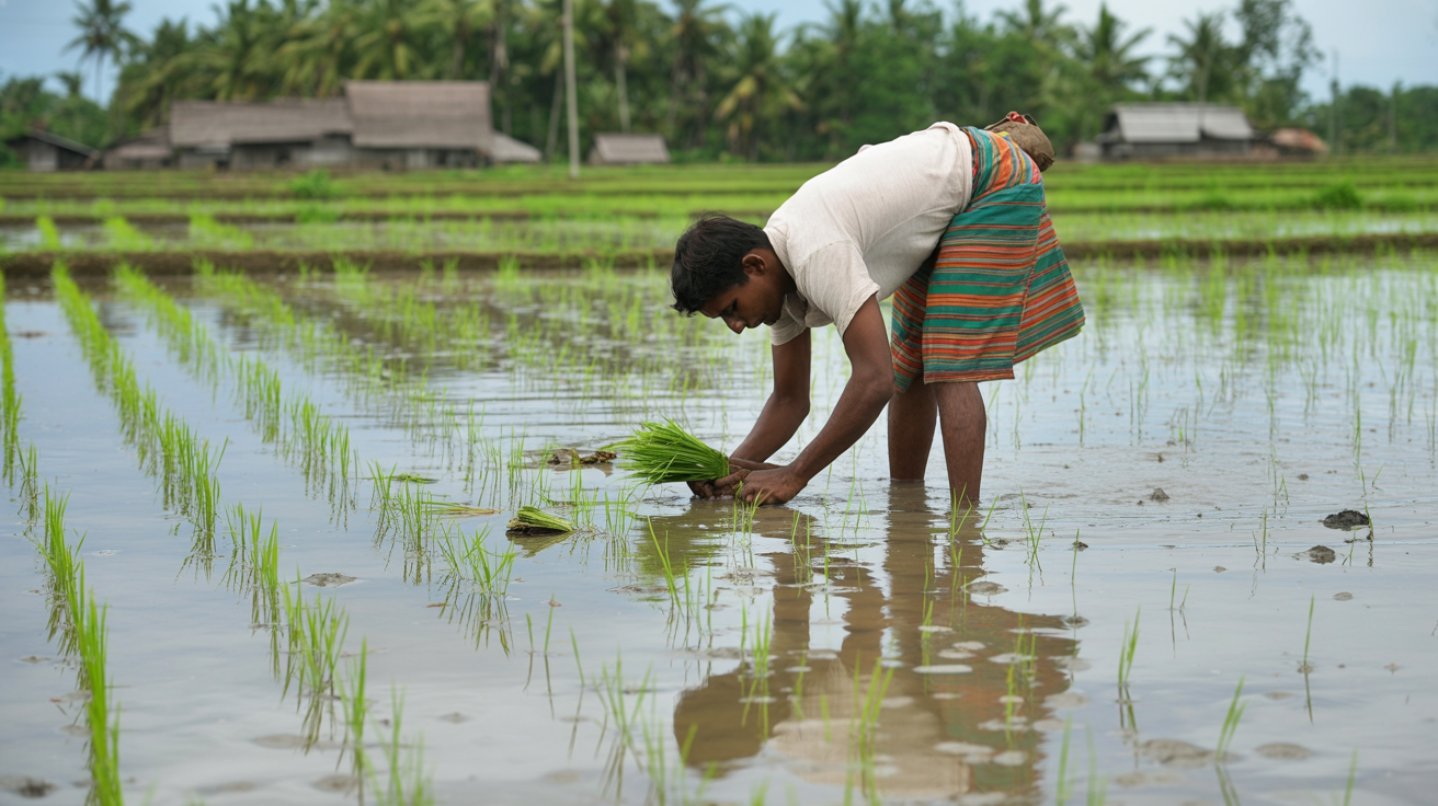 වී පැල රෝපණය