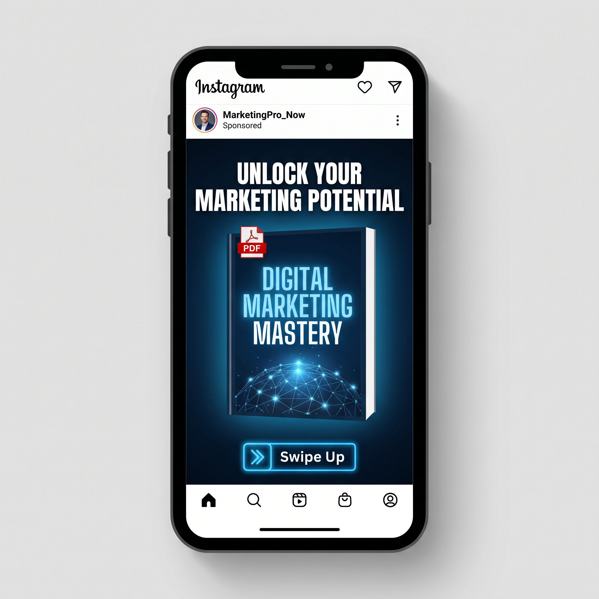 Instagram ad mockup