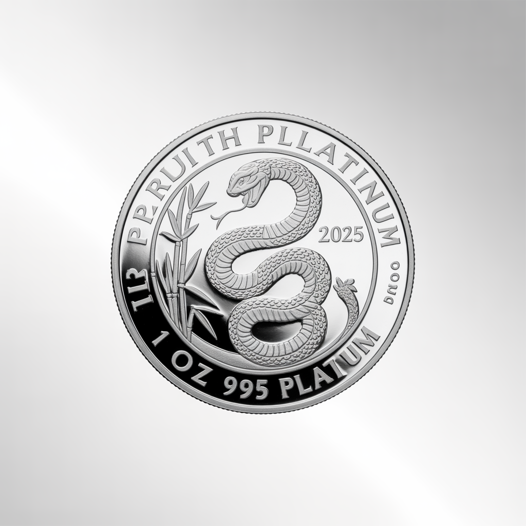 Perth Mint 1 oz Lunar Snake 2025 Platinum Coin