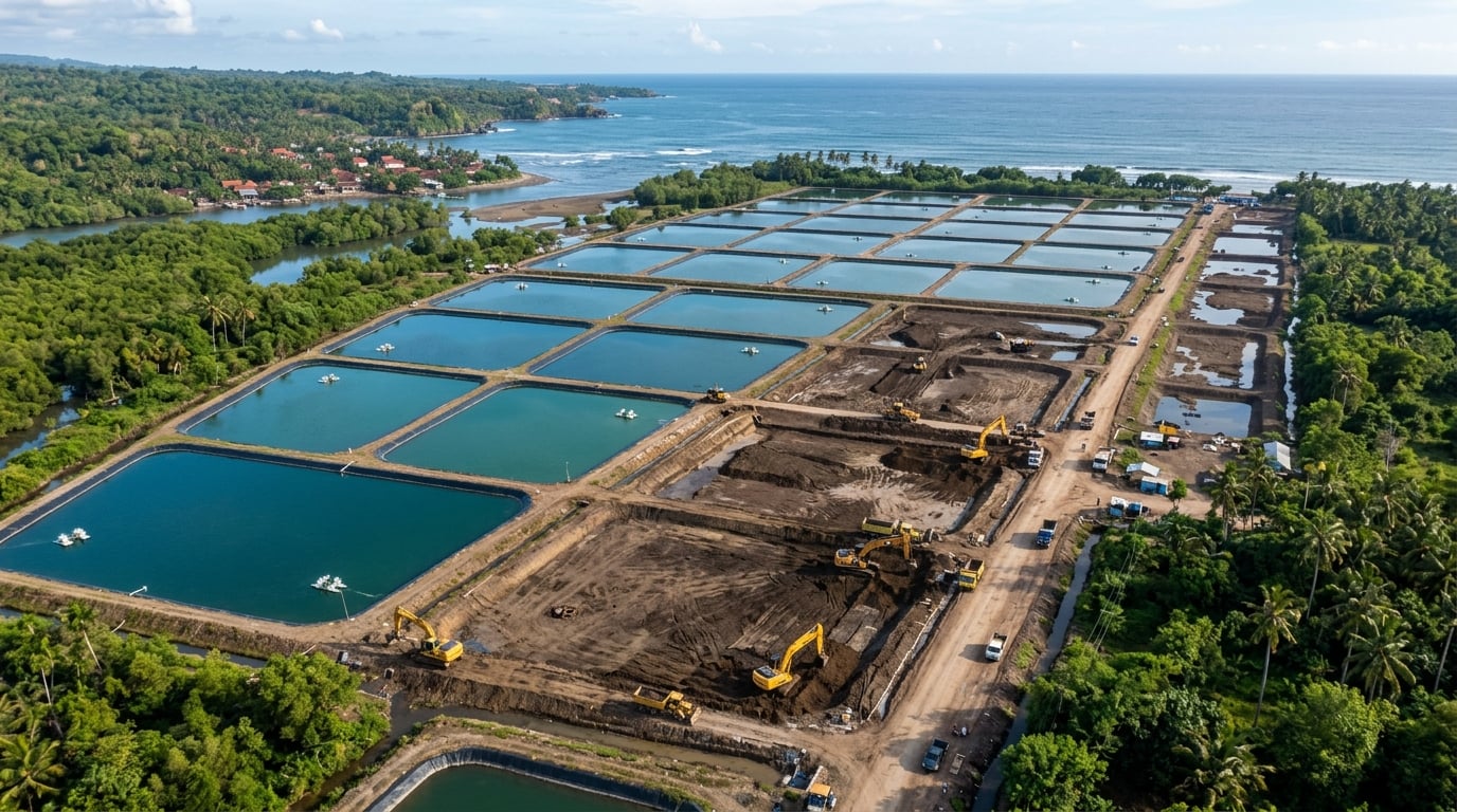 PT Berkah Semesta Maritim shrimp farm