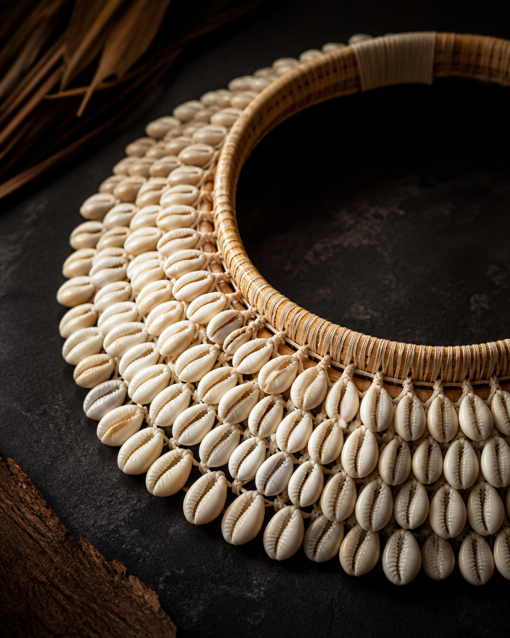 The Bali Shell Collar, cowrie shell statement collar