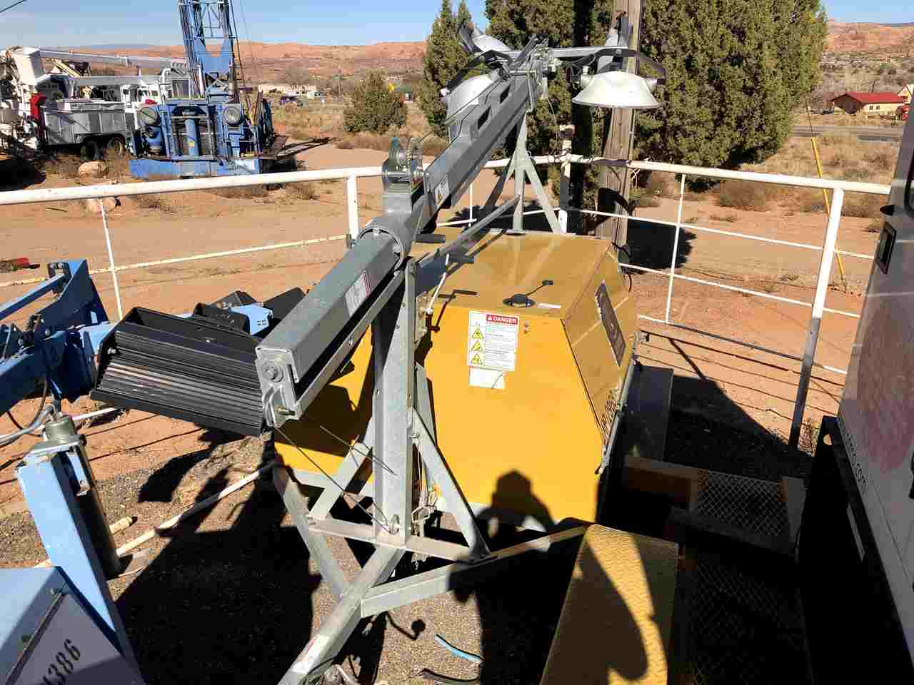 Heavy duty equipment working on a job site