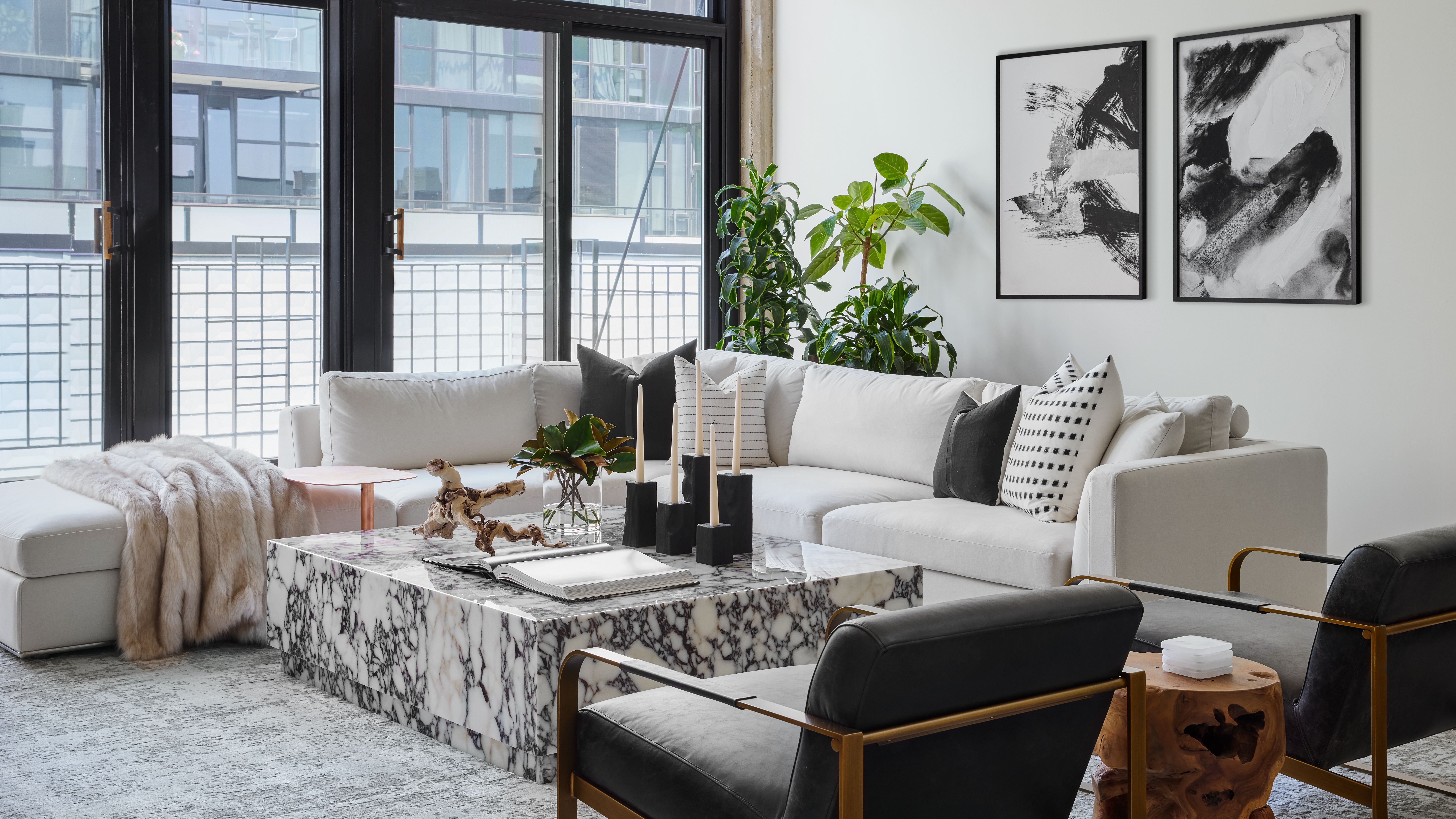 Modern Living Room Staging