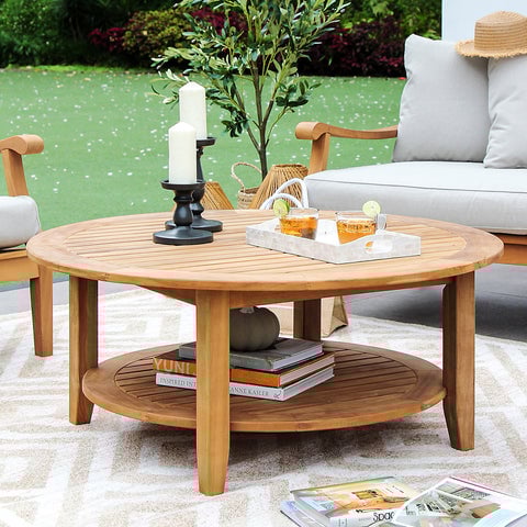 Verona Round Teak Coffee Table
