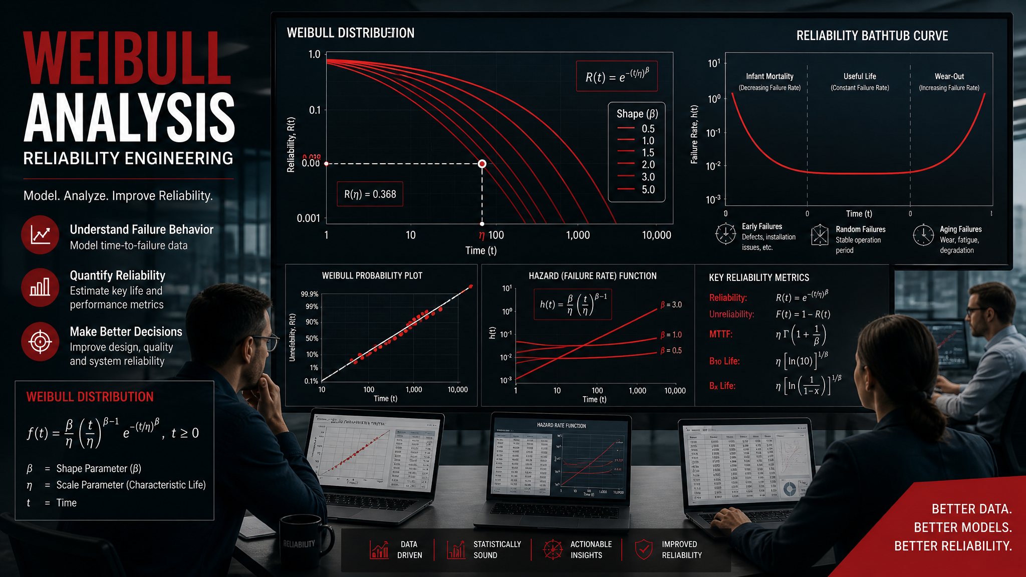 Weibull Analysis for Reliability Engineers: How to Predict Equipment Life, Optimize Replacement Intervals, and Interpret Failure Data
