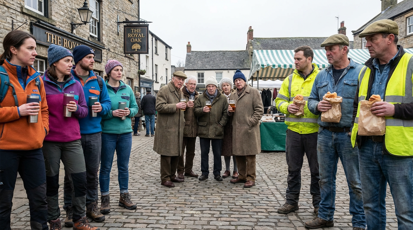 The three factions of Wokesworth in tense standoff
