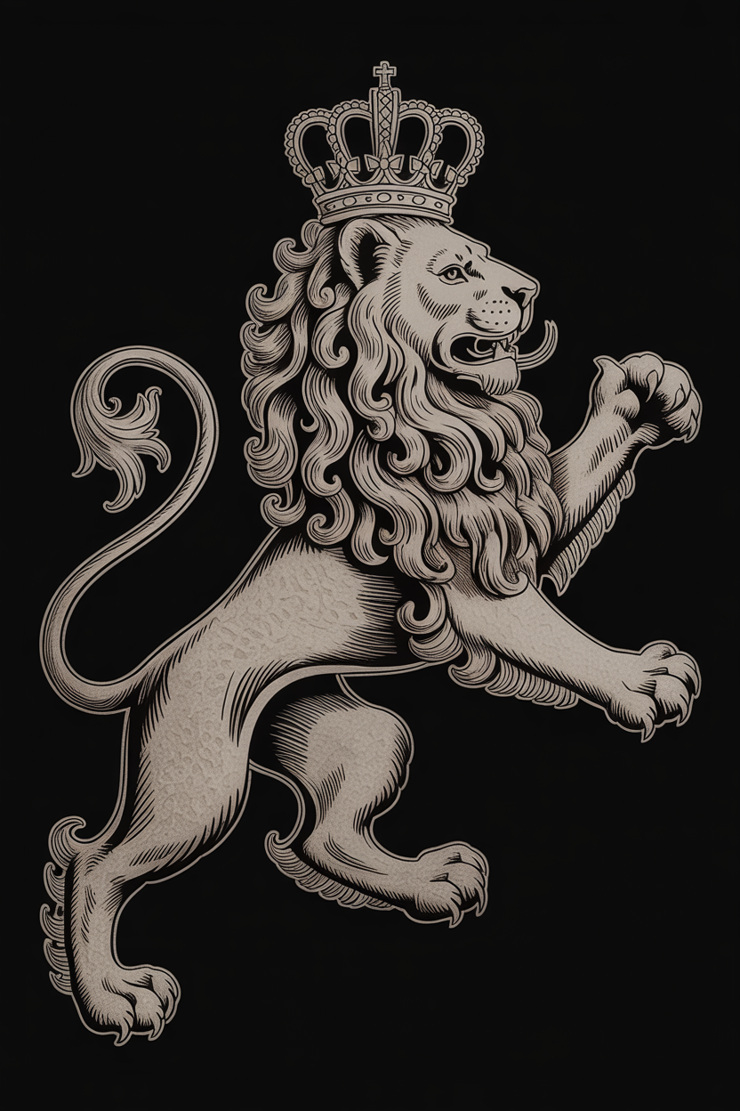 Hessian Lion heraldic watermark