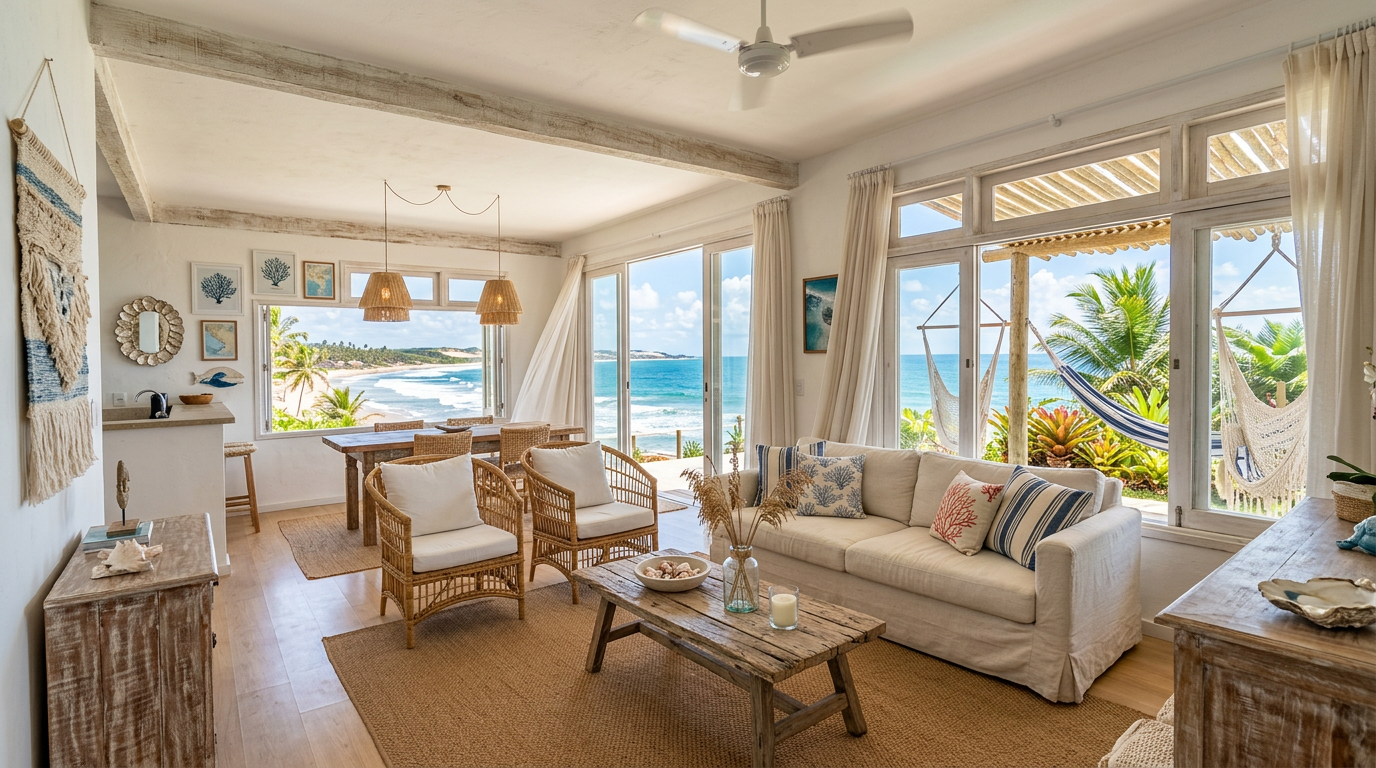 Casa de praia no litoral nordestino