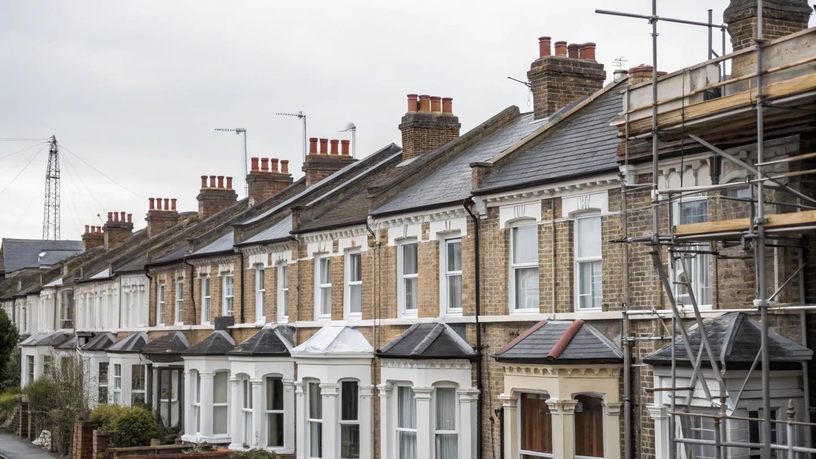 Professional roofing work on UK residential property