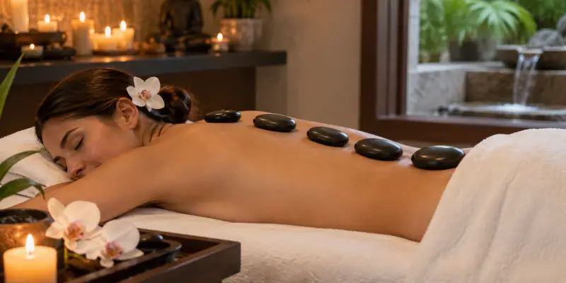 Massagem com pedras quentes em spa em Sorocaba