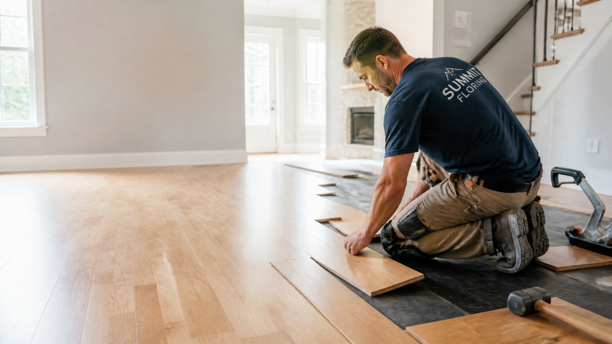 Flooring professionals on the job in Mesa, AZ