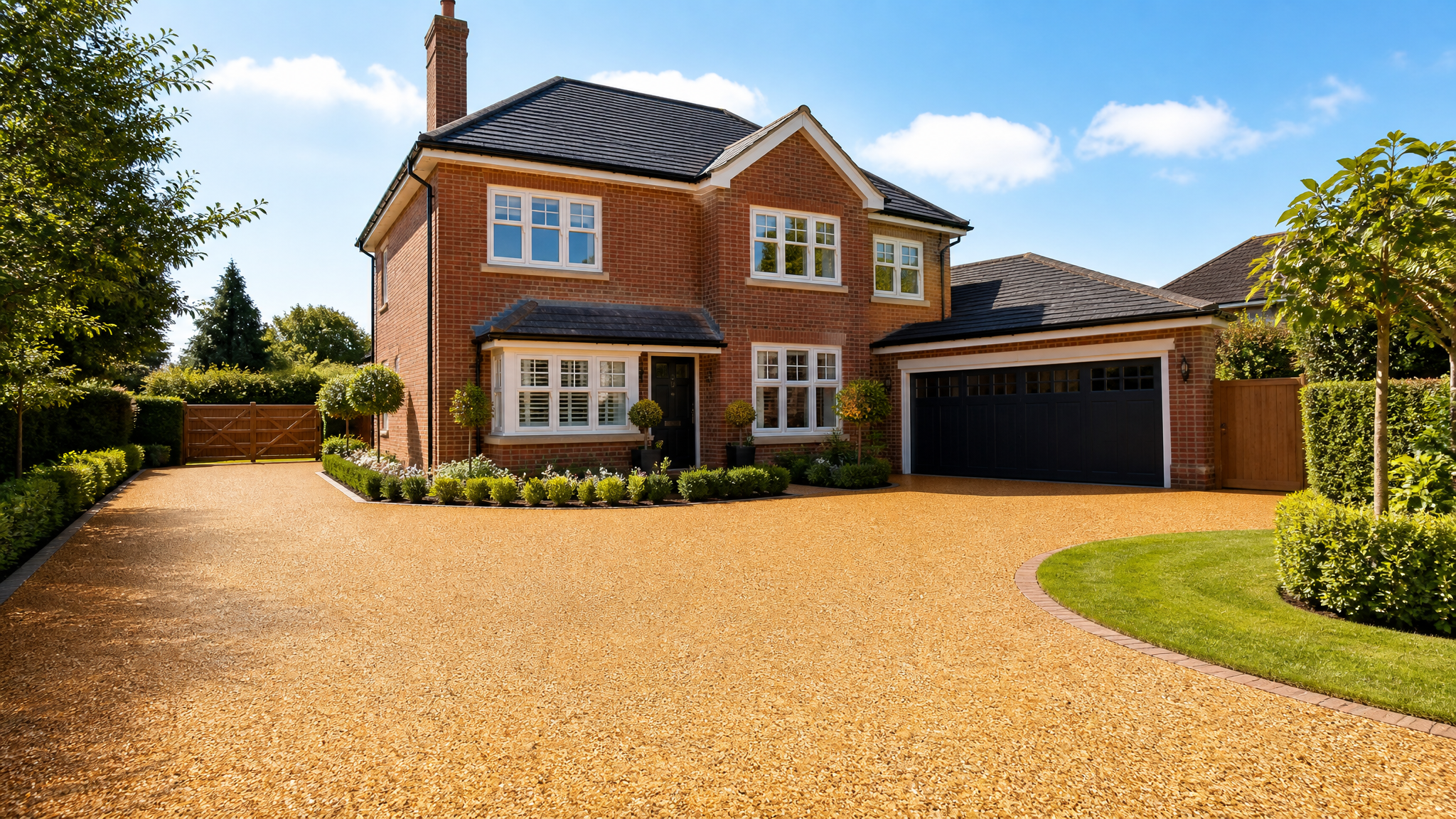Beautiful UK detached house with resin bound driveway