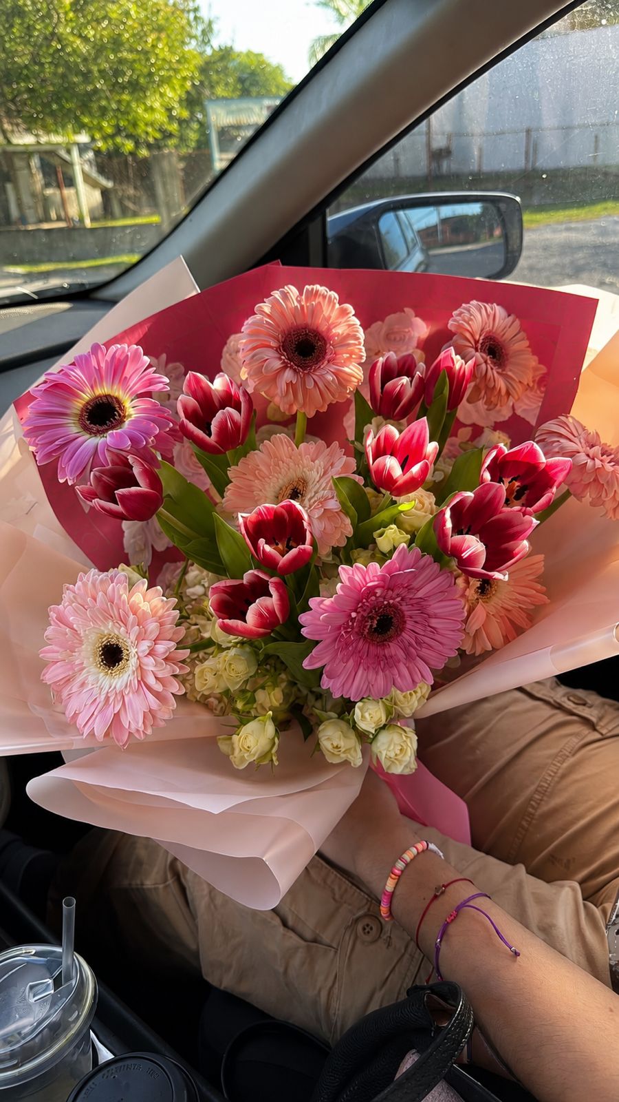 Ramo Gerbera y Tulipanes