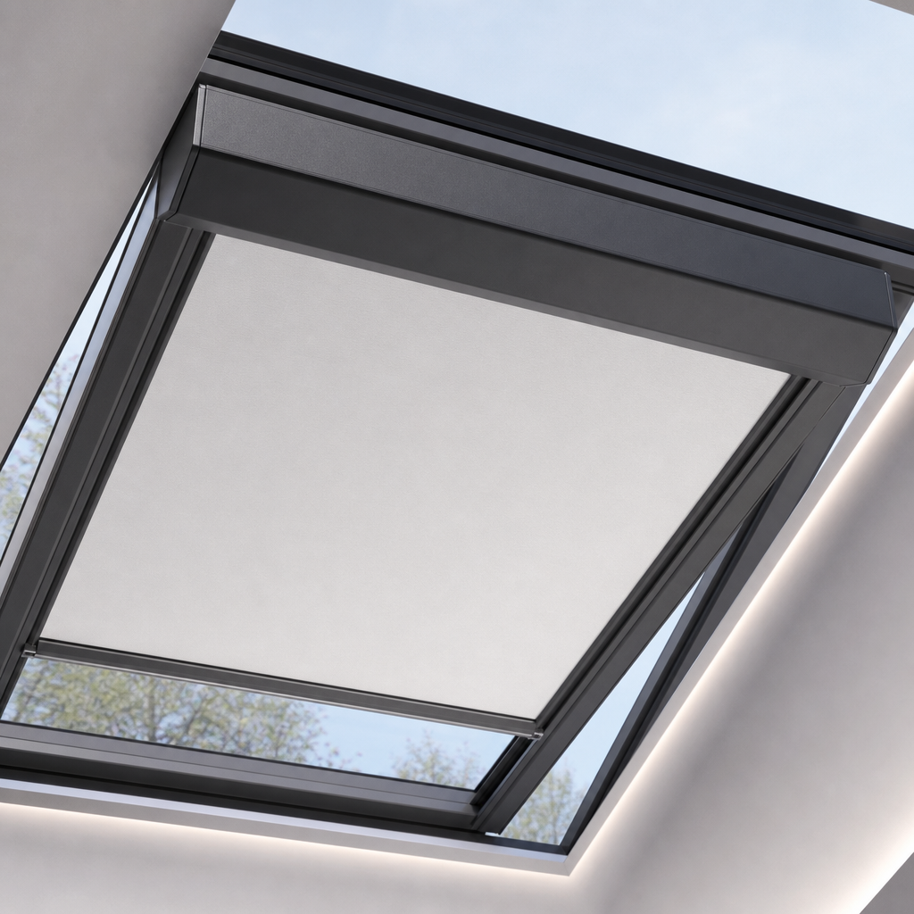 Rooflight & Zip Systems — Shy Shading Zip Horizontal Roof Blind — distributed by Blind Solutions®